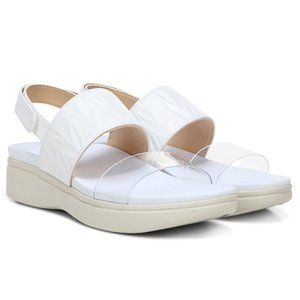 NEW VIONIC SIZE 11 WHITE LEATHER SANDALS